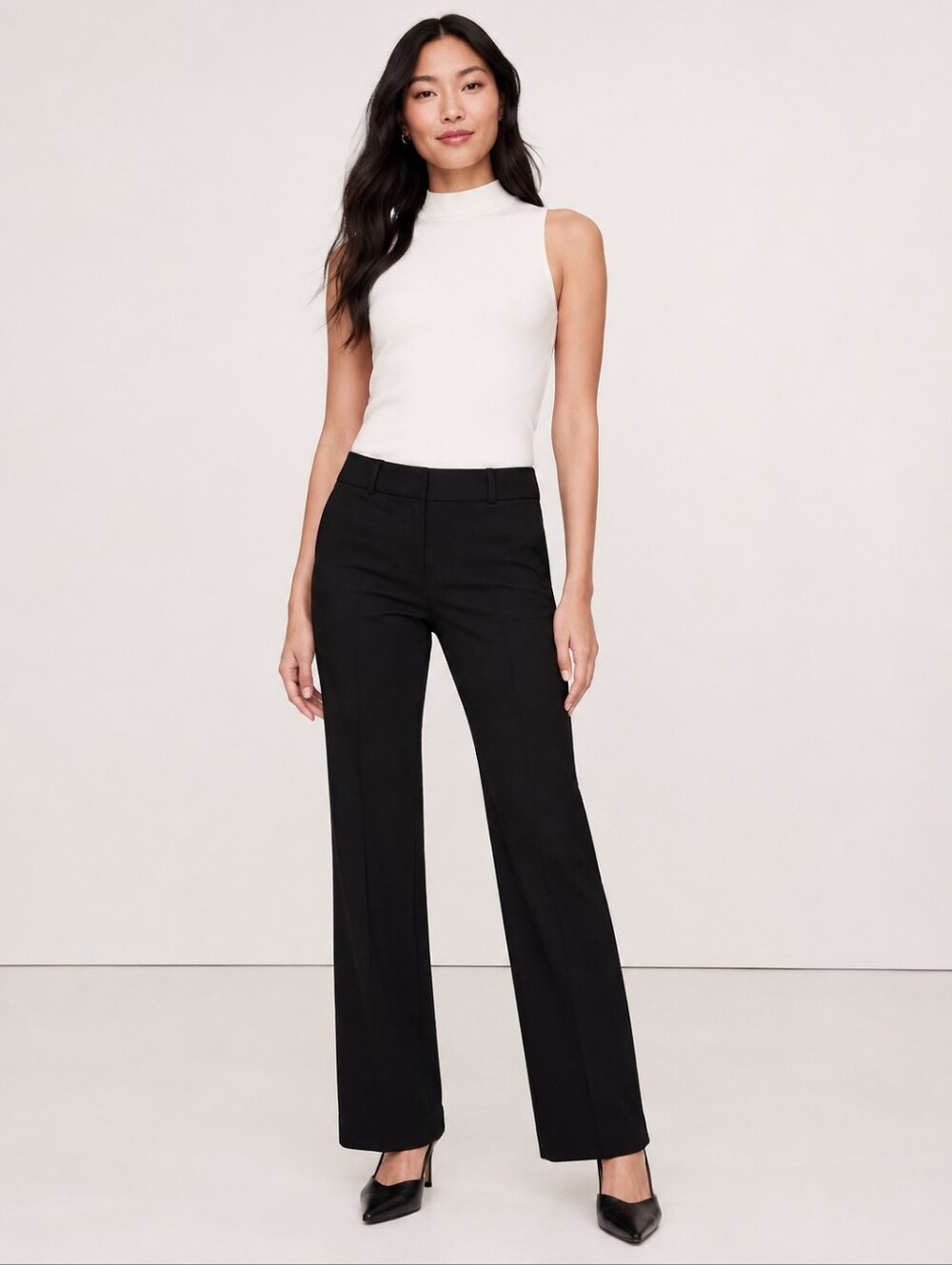 ❤ BANANA REPUBLIC ITALIAN WOOL LOGAN FIT TROUSERS / PANTS, 2S (26 SHORT)